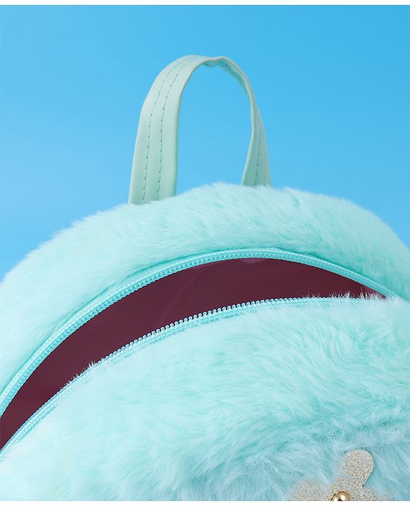 Pine Kids Fur Detailing Fashion Backpacks Free Size - Blue