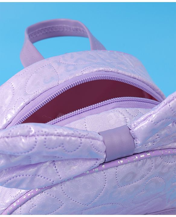 Babyhug Bow Fashion Backpacks Free Size - Purple