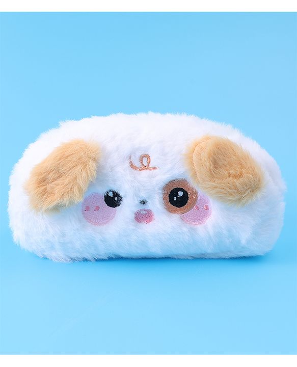 Babyhug Utility Pouch with Puppy Design - White