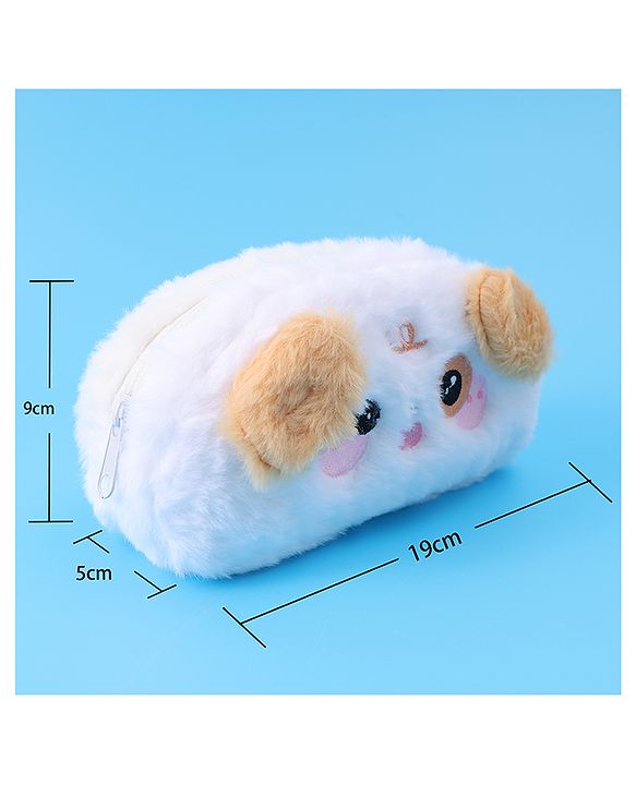 Babyhug Utility Pouch with Puppy Design - White