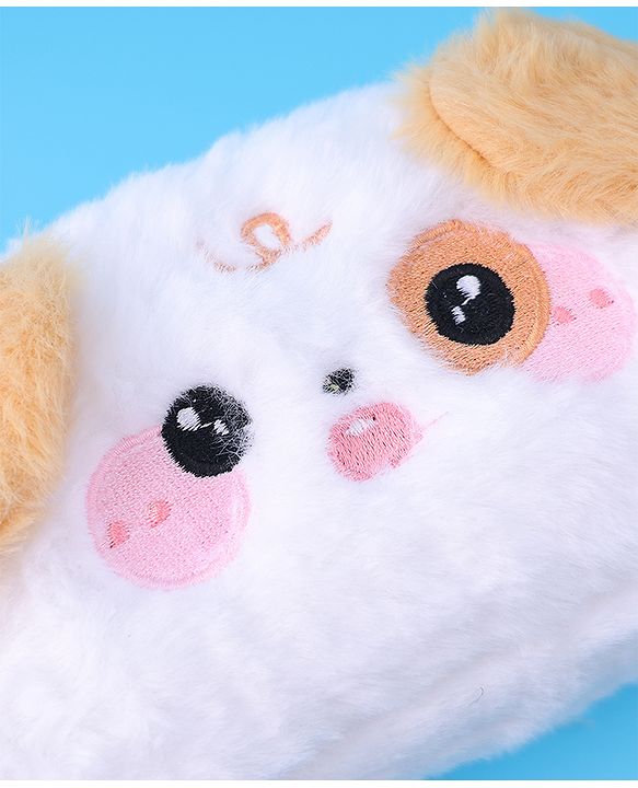 Babyhug Utility Pouch with Puppy Design - White
