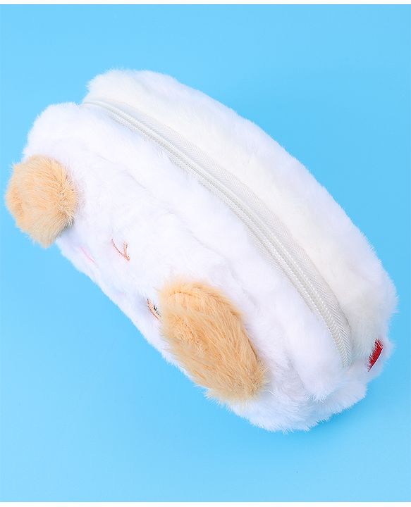 Babyhug Utility Pouch with Puppy Design - White