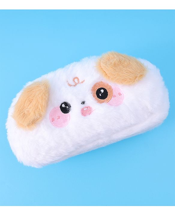 Babyhug Utility Pouch with Puppy Design - White