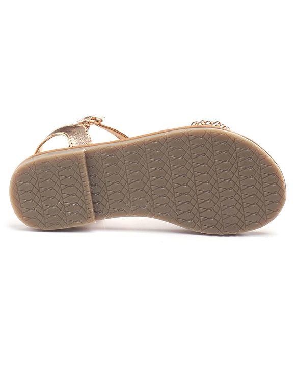 Pine Kids Buckle Closure Sandals - Golden