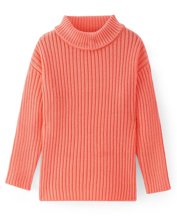 Pine Kids Knit Full Sleeves Sweater - Sorbet