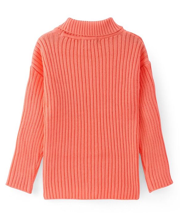 Pine Kids Knit Full Sleeves Sweater - Sorbet