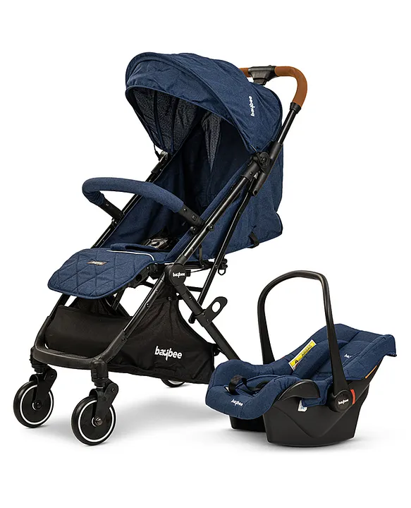 Baybee Convertible Infant Baby Pram Stroller with Car Seat Combo with Metal Frame Bassinet 3 Position Adjustable Seat Canopy Blue Online in India Buy at Best Price from FirstCry 18010059