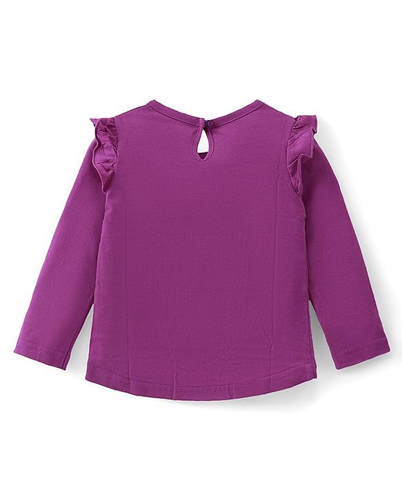 Babyhug Cotton Knit Full Sleeves Top with Text Print Pack of 3  - Multicolor