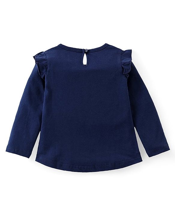 Babyhug Cotton Knit Full Sleeves Top with Text Print Pack of 3  - Multicolor