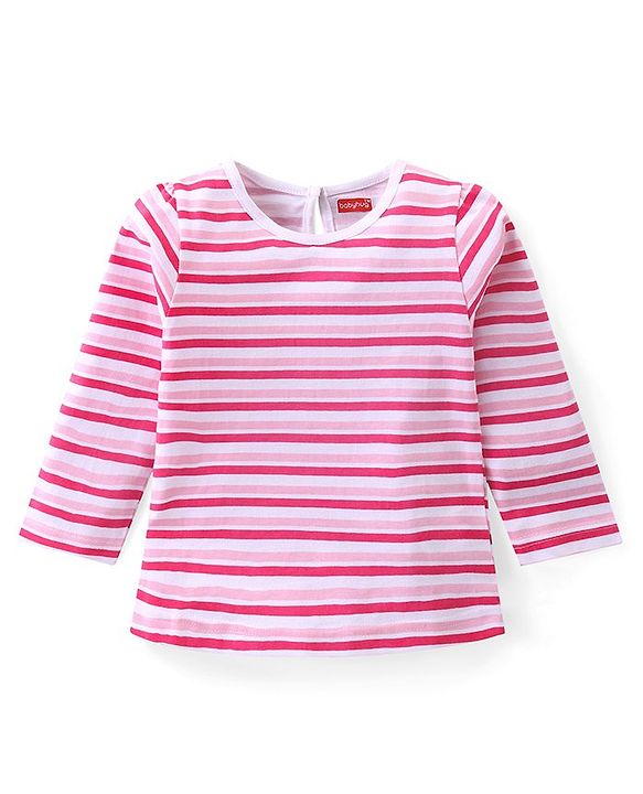Babyhug Cotton Knit Full Sleeves Top with Koala & Floral Print Pack of 3 - Multicolor