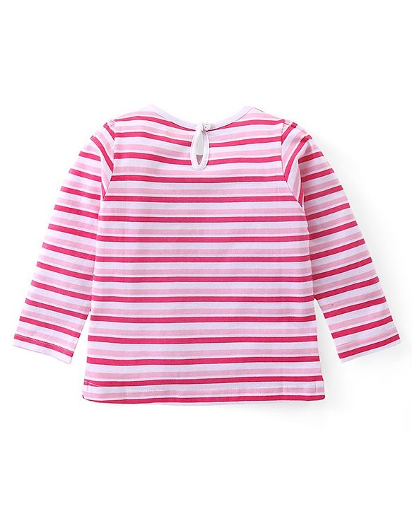 Babyhug Cotton Knit Full Sleeves Top with Koala & Floral Print Pack of 3 - Multicolor