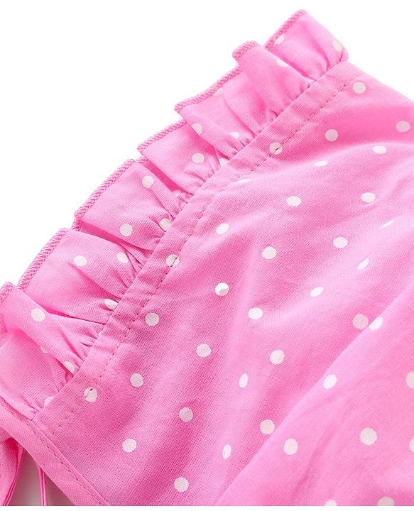 Babyhug Cambric Woven Cap with Knot Polka Dot & Floral Print Pack of 3 - Multicolor