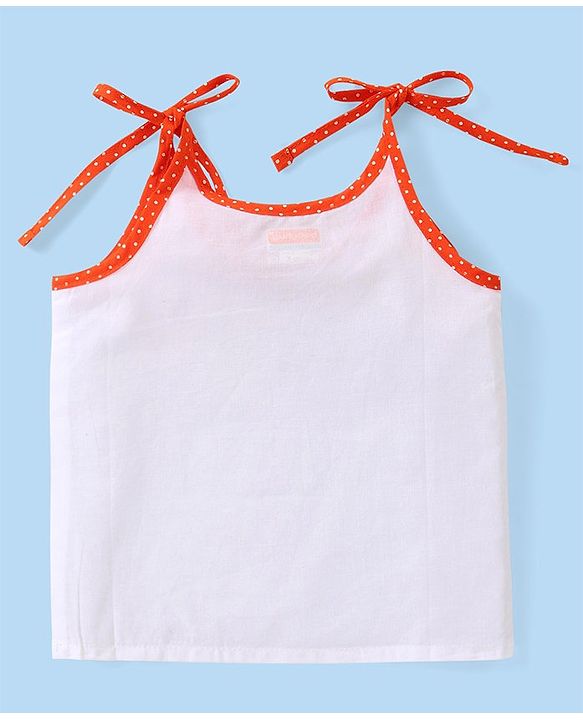 Babyhug 100% Cotton Shoulder Tie Knot Jhablas with Sea Life & Unicorn Print Pack of 5 - White