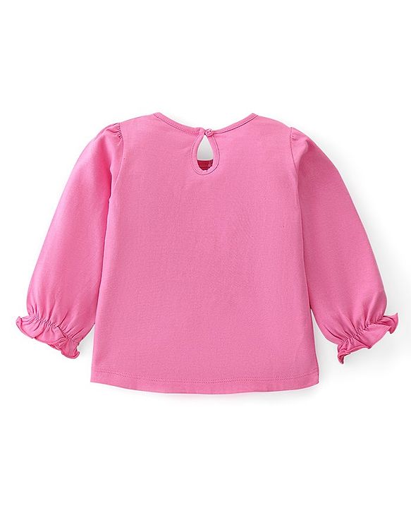 Babyhug Cotton Knit Full Sleeves Top with Heart & Polka Dot Print Pack of 3 - Multicolor