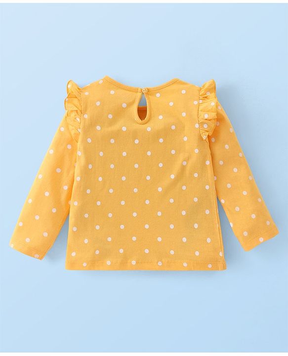 Babyhug Cotton Knit Full Sleeves Top with Frill Detailing & Floral Print  Pack of 3 - Multicolor