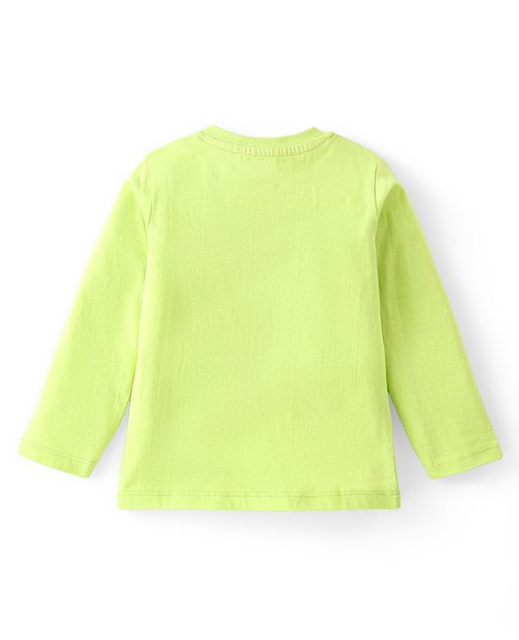 Babyhug Cotton Knit Full Sleeves T-Shirt With Stripes & Text Print Pack Of 3 - Multicolor