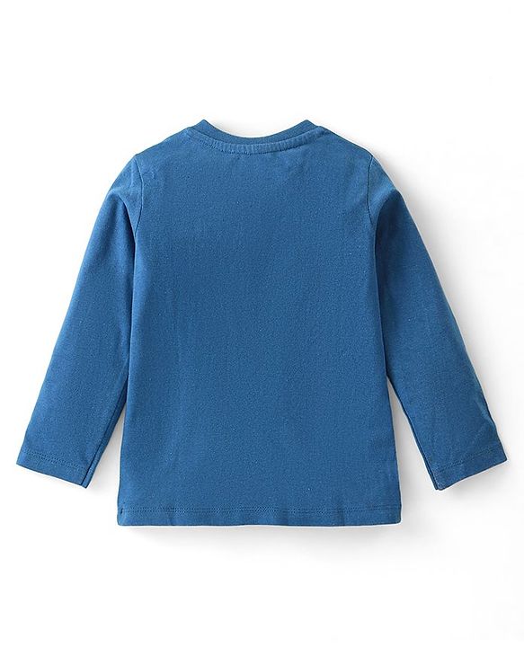 Babyhug Cotton Knit Full Sleeves T-Shirt With Stripes & Text Print Pack Of 3 - Multicolor