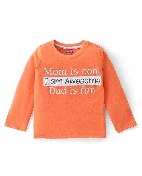 Babyhug Cotton Knit Full Sleeves T-Shirt with Animal & Text Print Pack of 3 - Multicolor