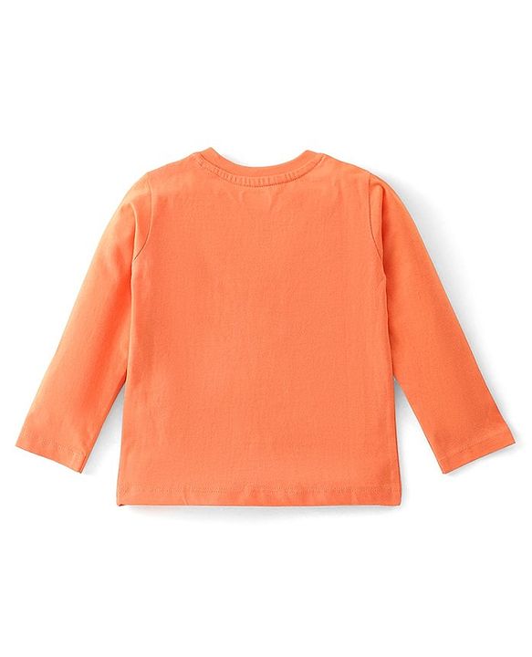Babyhug Cotton Knit Full Sleeves T-Shirt with Striped & Text Print Pack of 3- Multicolor