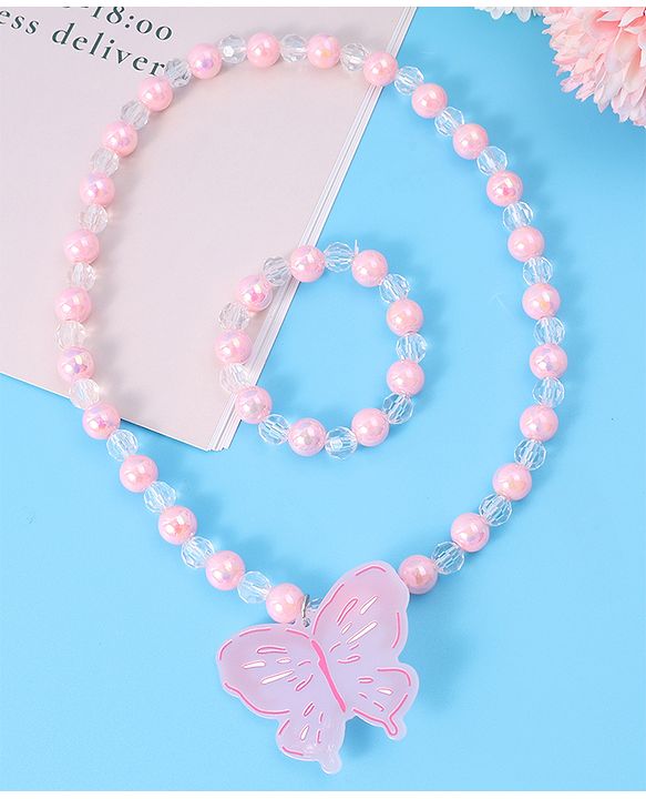 Babyhug Free Size  Jewellery Set - Light Pink