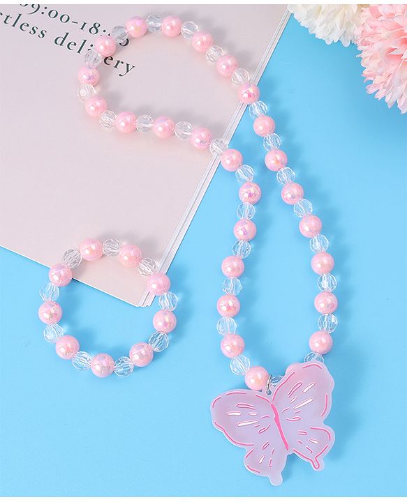 Babyhug Free Size  Jewellery Set - Light Pink