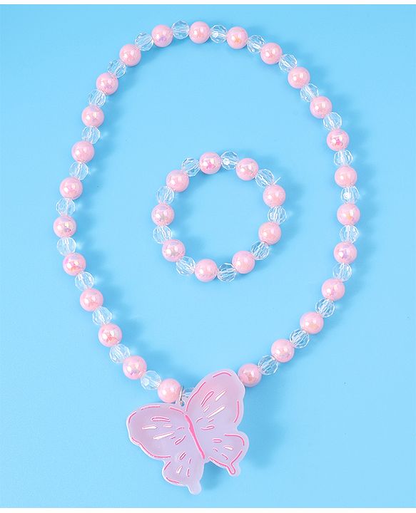 Babyhug Free Size  Jewellery Set - Light Pink