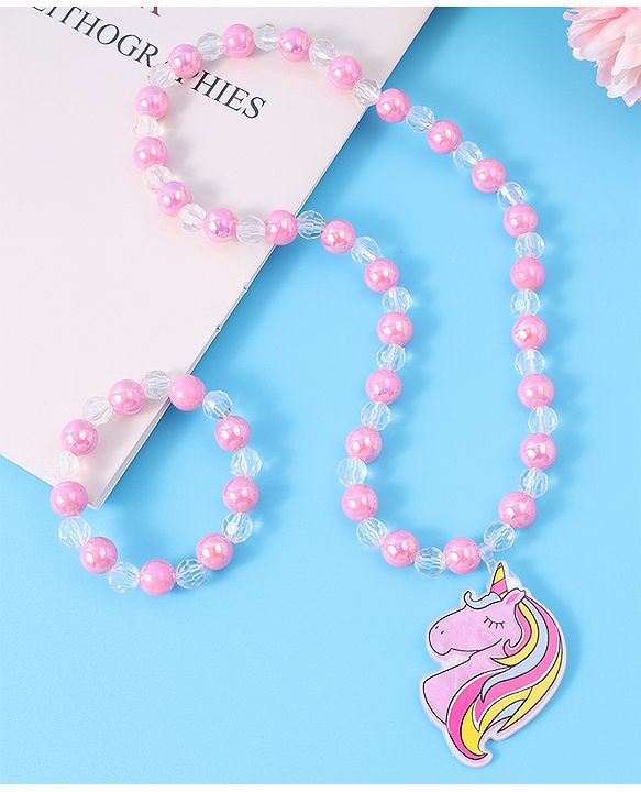 Babyhug Free Size  Jewellery Set - Dark Pink