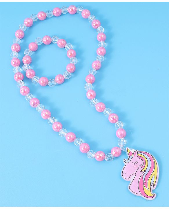 Babyhug Free Size  Jewellery Set - Dark Pink