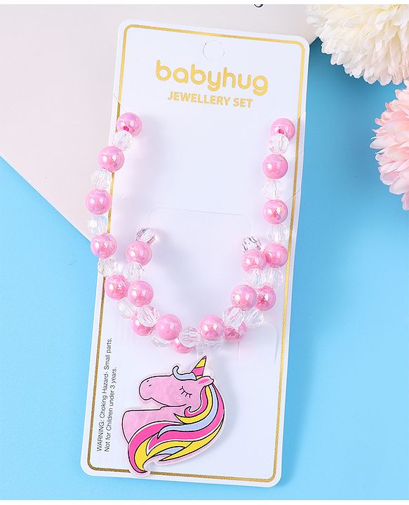 Babyhug Free Size  Jewellery Set - Dark Pink