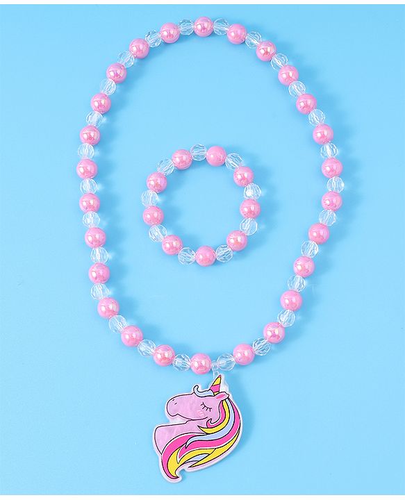 Babyhug Free Size  Jewellery Set - Dark Pink