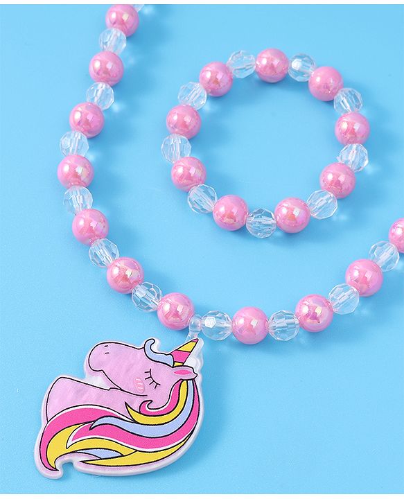 Babyhug Free Size  Jewellery Set - Dark Pink