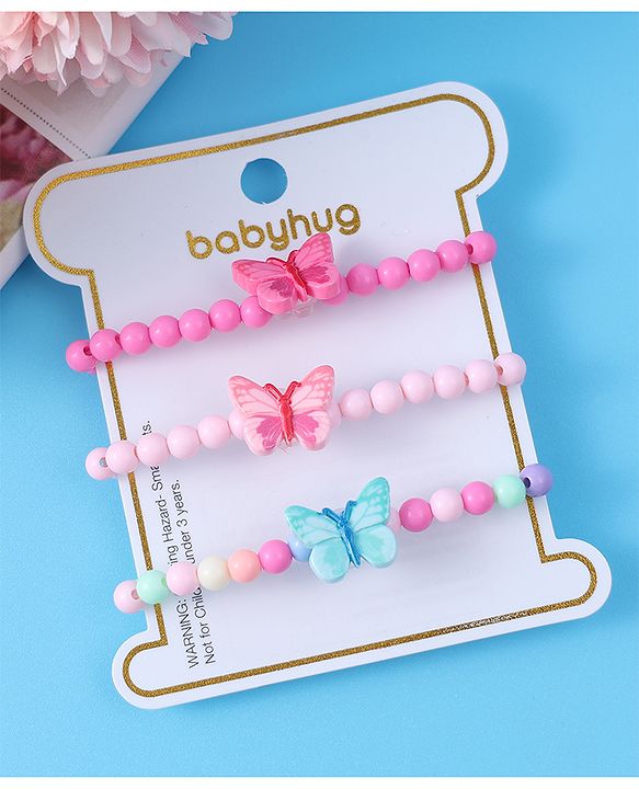 Babyhug Free Size Bracelets & Bangles Pack of 3 - Multi color