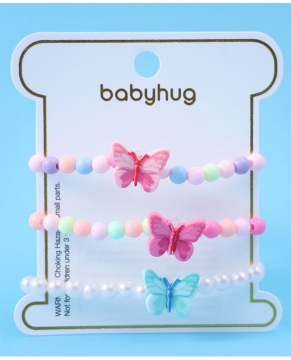 Babyhug Free Size Bracelets Pack of 3 - Multicolor