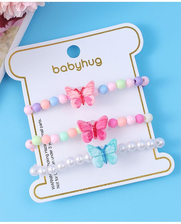Babyhug Free Size Bracelets Pack of 3 - Multicolor