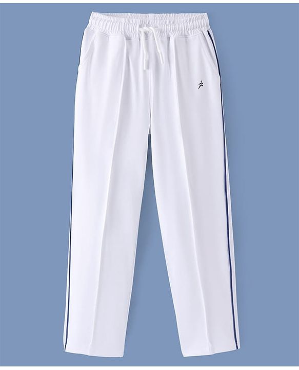 Pine Active Half Sleeves T-Shirt & Track Pant Cricket Jersey Set - White
