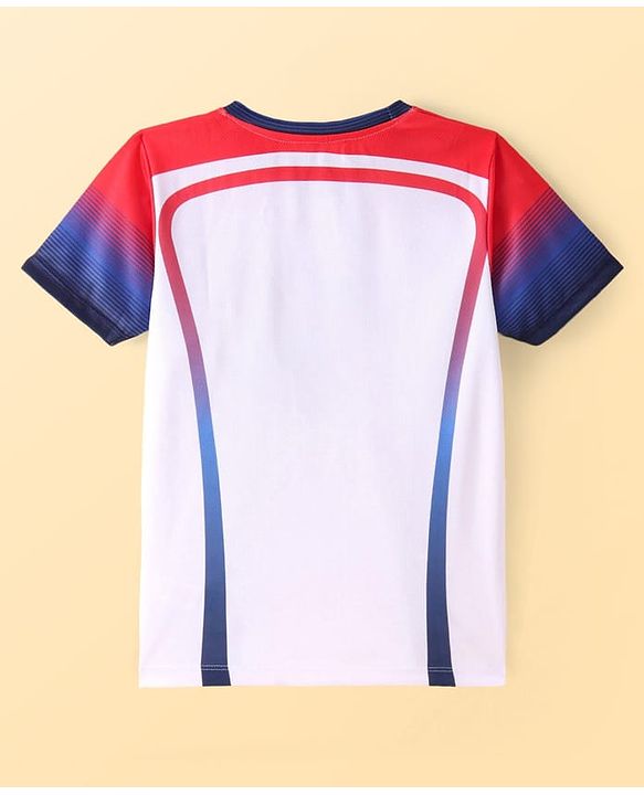 Pine Active Knitted Half Sleeves Football T-Shirt - White