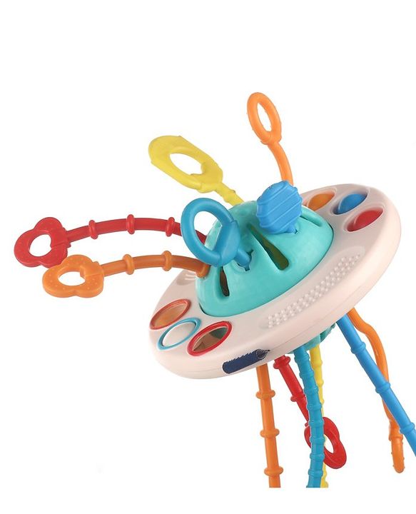 Babyhug Little Explorer's Ufo Montessori Toy | Sensory Toy For Babies To Spark Curiosity And Sensory Exploration | Developmental Play | Builds Eye-Hand Coordination | Multicolor | BIS Certified