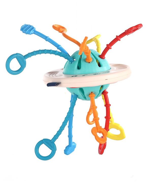 Babyhug Little Explorer's Ufo Montessori Toy | Sensory Toy For Babies To Spark Curiosity And Sensory Exploration | Developmental Play | Builds Eye-Hand Coordination | Multicolor | BIS Certified