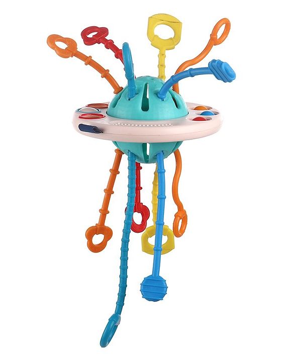 Babyhug Little Explorer's Ufo Montessori Toy | Sensory Toy For Babies To Spark Curiosity And Sensory Exploration | Developmental Play | Builds Eye-Hand Coordination | Multicolor | BIS Certified