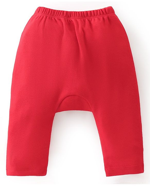 Babyhug  Cotton Knit Full Length Anti Microbial Diaper Leggings  with Animal Print Pack of 5 - Multicolour