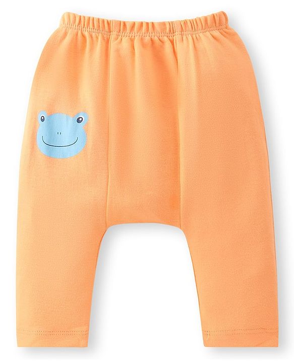 Babyhug  Cotton Knit Full Length Anti Microbial Diaper Leggings  with Animal Print Pack of 5 - Multicolour