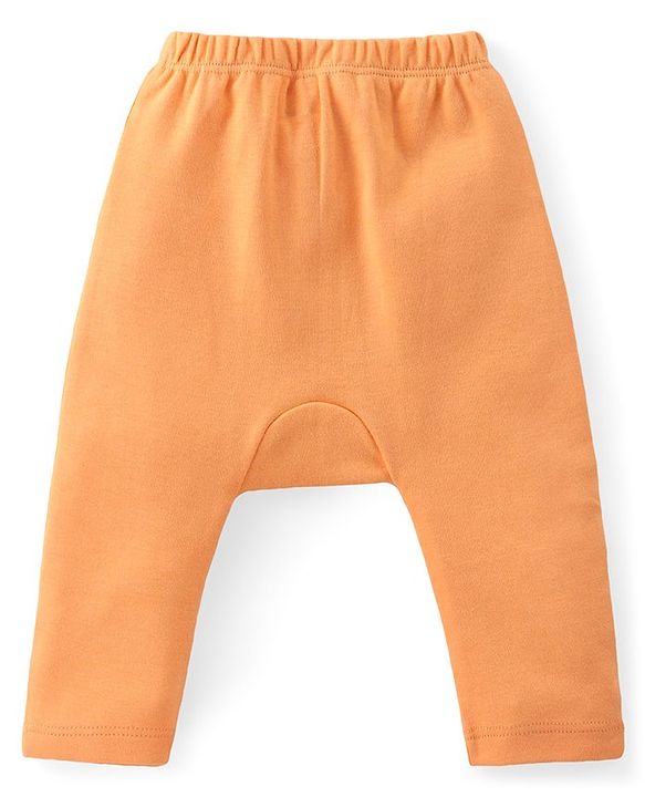 Babyhug Cotton Knit Anti-Microbial Ankle Length Diaper Leggings with Fish Print Pack of 5 - Multicolour