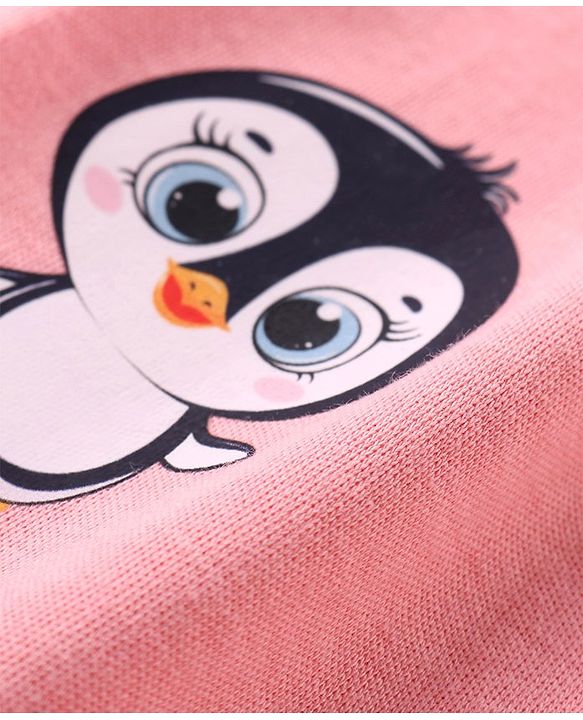 Babyhug Cotton Knit  Anti-Microbial Full Length Diaper Pants with Panda Print Pack of 3 - Blue Pink & Yellow