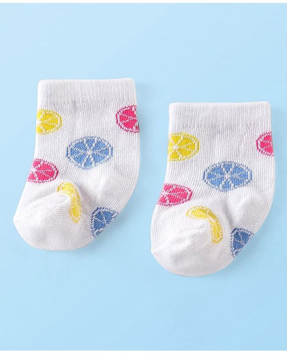 Cute Walk by Babyhug Knitted Anti-Bacterial Ankle Length Polka Dots Designed  Socks Pack of 3 - Pink White & Grey