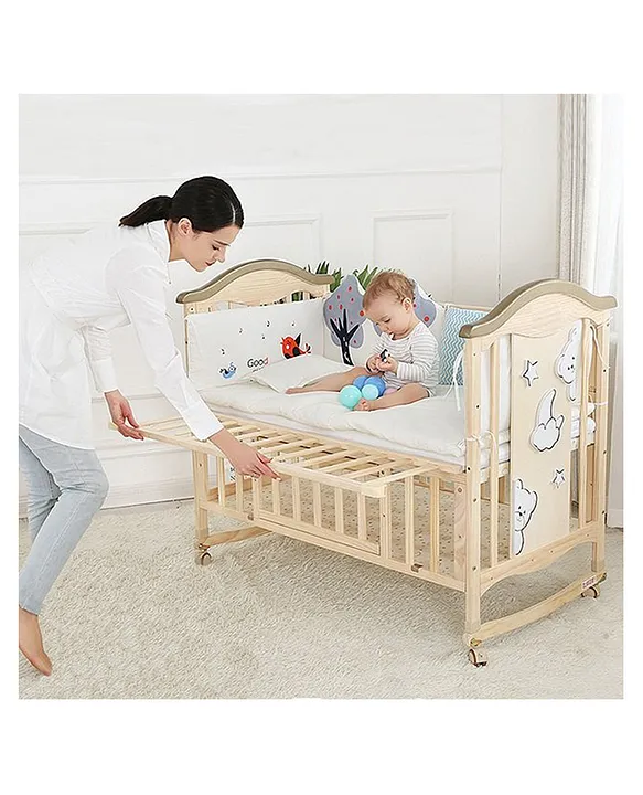 FirstCry Baby thumbtac Crib Cribs