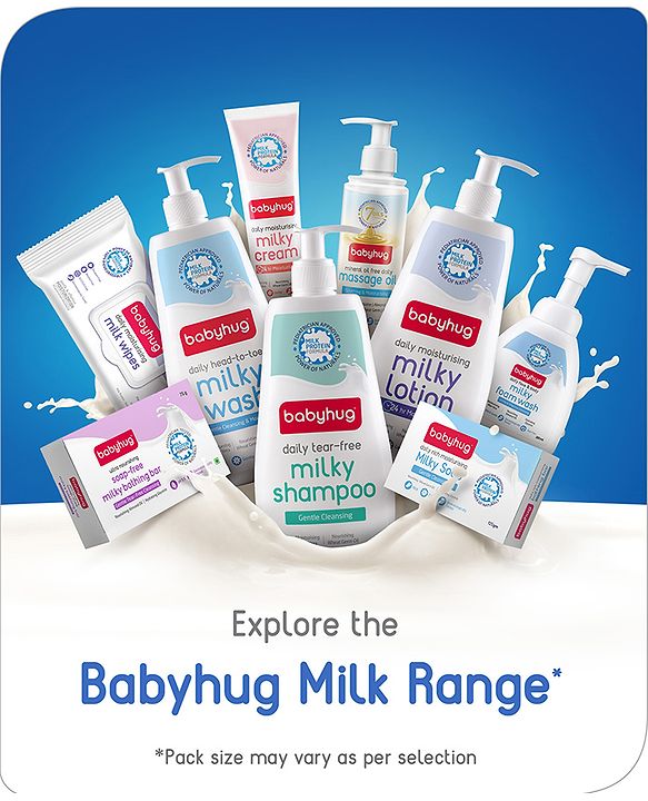 Babyhug pH 5.5 Ultra Nourishing Soap-Free Milky Bathing Bar - 75 g |Free Soap Tray |Does not Dry Skin|Prevents Rashes | Dermatologically & Pediatrician Tested|Extra Mild | Gentle Tear-free Cleansing