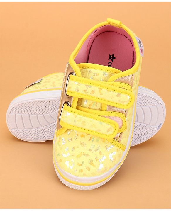 Cute Walk by Babyhug Velcro Closure Casual Shoes - Yellow