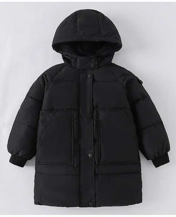 Buy Kookie Kids Full Raglan Sleeves Padded Hooded Jacket with