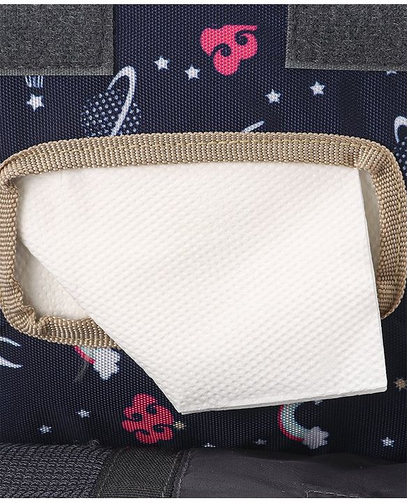 Babyhug Mini Travel Diaper Sling Bag Unicorn Theme- Blue