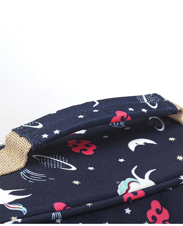 Babyhug Mini Travel Diaper Sling Bag Unicorn Theme- Blue